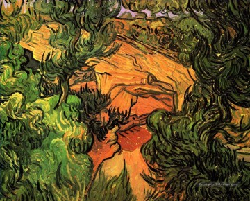 Entrée d’une carrière Vincent van Gogh Peinture à l'huile
